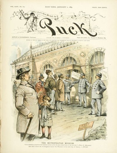 The Metropolitan Museum of Art, ...and this is how the workingman enjoys the museum... by Samuel D. Ehrhart